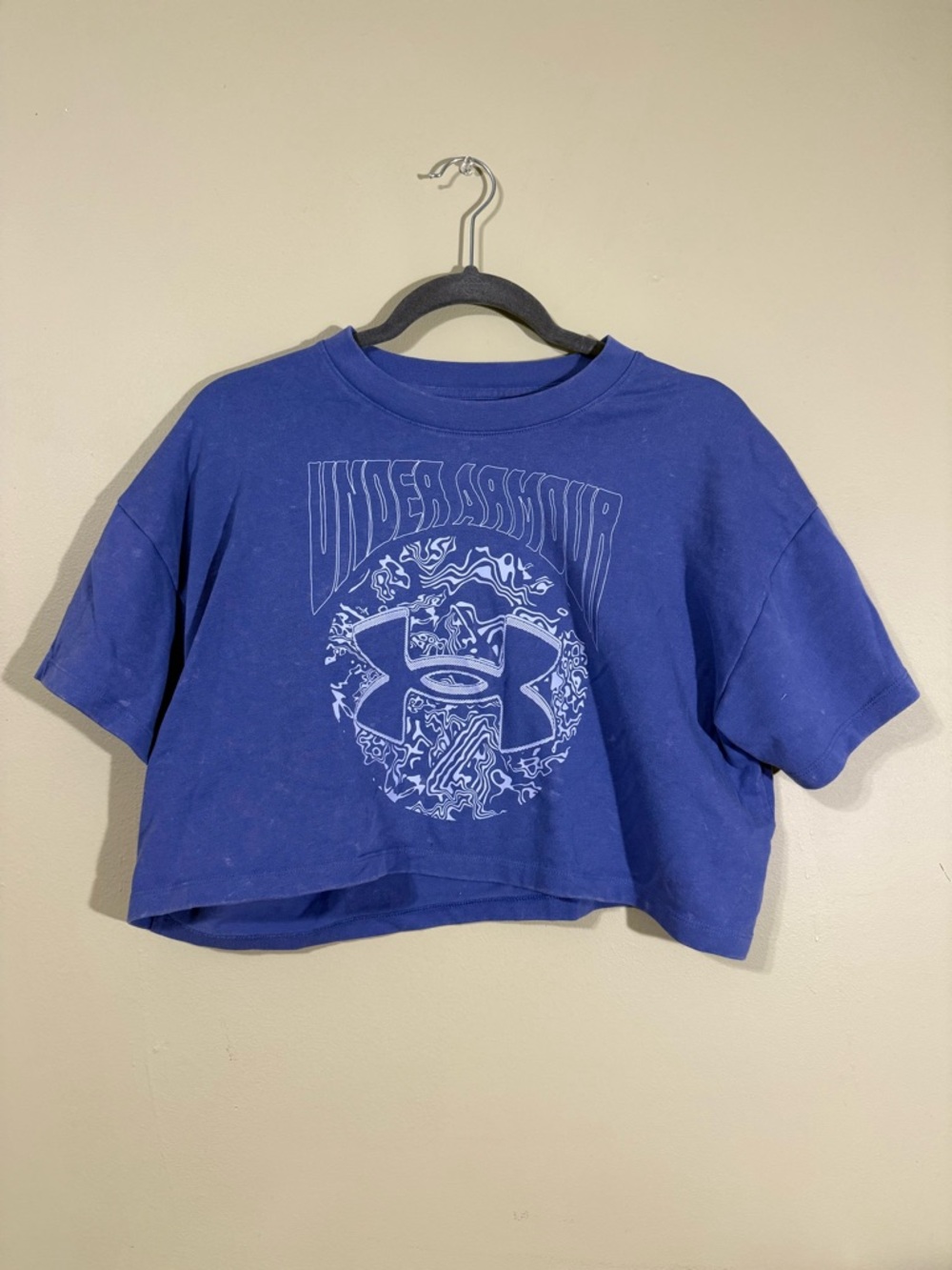 Under Armour Purple Cropped Graphic Tee